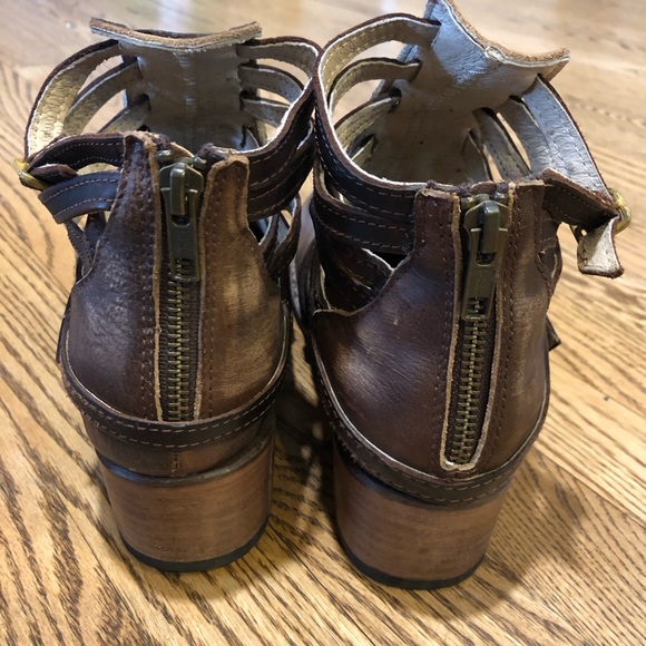 Freebird by Steven Stair Boot Strappy Ankle Brown - Picture 3 of 11